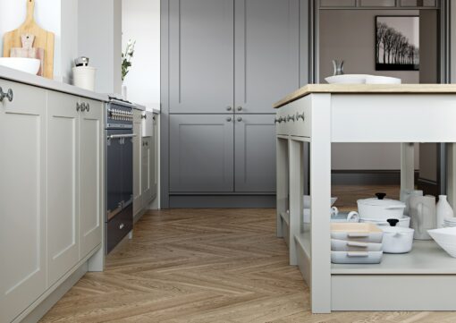 Burleigh Light Grey & Dust Grey 1 from Riley James Kitchens Gloucestershire