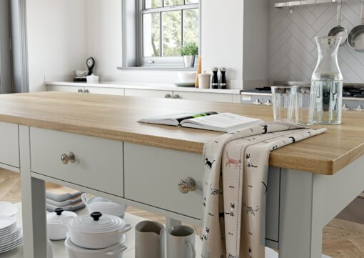 Bureigh Light Grey and Dust Grey from Riley James Kitchens Stroud