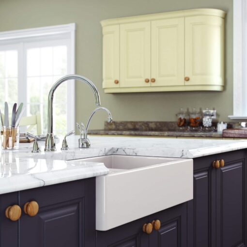 Hampton Painted Cameo Sink by Riley James Kitchens Stroud