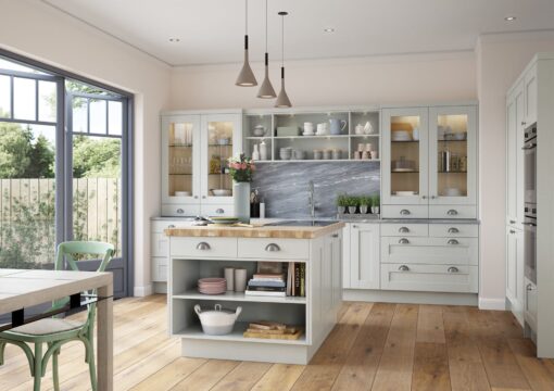 The Kemble Light Grey Kitchen - Traditional Kitchens from Riley James Kitchens. Bespoke Kitchens Gloucestershire