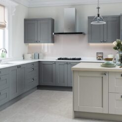 The Kemble Shaker Kitchen - Light Grey and Dust Grey Main Shoot - Riley James Kitchens Stroud