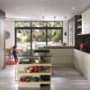 Siddington matte mussel painted kitchen hero, from Riley James Kitchens, Stroud