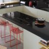 Siddington matte mussel painted kitchen island, from Riley James Kitchens Stroud