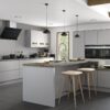 The Siddington matte painted light grey kitchen hero, from Riley James Kitchens Gloucestershire