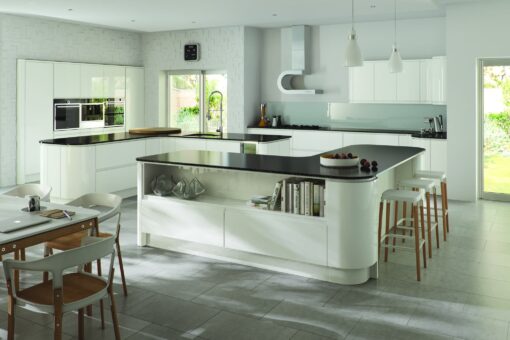 Siddington Gloss White concave from Riley James Kitchens Stroud
