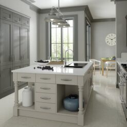 malborough-painted-lava-light-grey-kitchen-hero - from Riley James Kitchens Gloucestershire