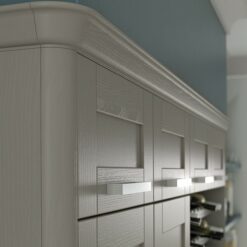 malborough-painted-stone-kitchen-quadrant-end-cornice-block - from Riley James Kitchens Stroud