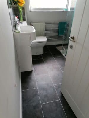 Cam Bathroom - Door view 1, from Riley James Bathrooms Stroud