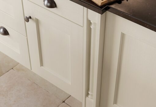 The Woodchester Kitchen - Ivory kitchen box pilaster, from Riley James Kitchens Stroud