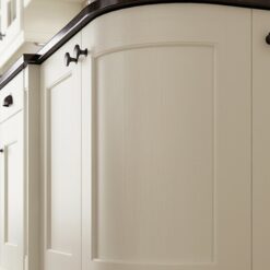 The Woodchester Kitchen - Ivory kitchen quadrant door, from Riley James Kitchens Stroud