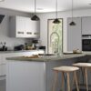 The Siddington Matte, painted Light Grey, from Riley James Kitchens, Gloucestershire