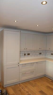 The Kemble Kitchen, Painted Light Grey - Riley James Kitchens, Gloucestershire - Install 1373/1