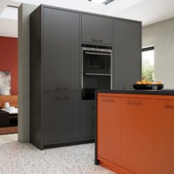 Cerney Matte Orange, Dust Grey and Graphite Cameo 4 - by Riley James Kitchens