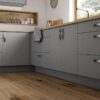 The Cerney Soft Matte Handleless Kitchen in Dust Grey - Bespoke Kitchens Gloucestershire - Riley James Kitchens Stroud