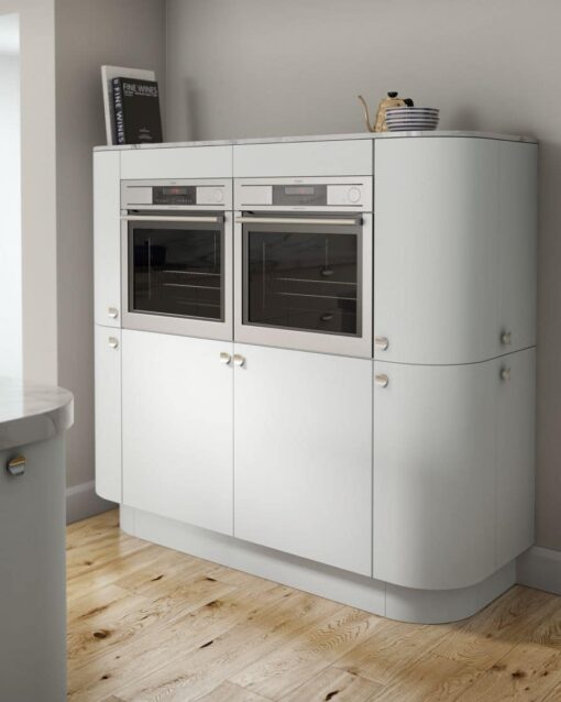 Cerney Matte White - by Riley James Kitchen Gloucestershire
