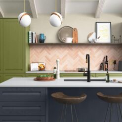 Haresfield Slate Blue, Stone and Citrus Green_Cameo 2_ - By Riley James Kitchens, Gloucestershire