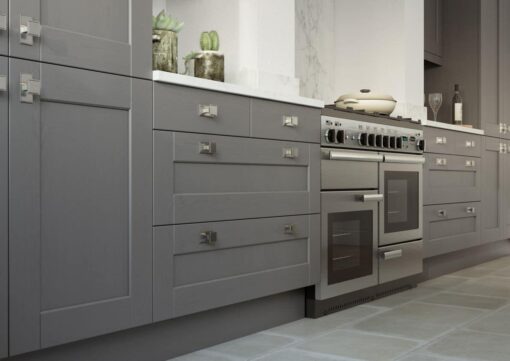 The Kemble Shaker Kitchen in Dust Grey, from Riley James Kitchens Gloucestershire