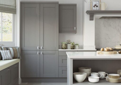 The Kemble Shaker Kitchen in Dust Grey, from Riley James Kitchens Gloucestershire