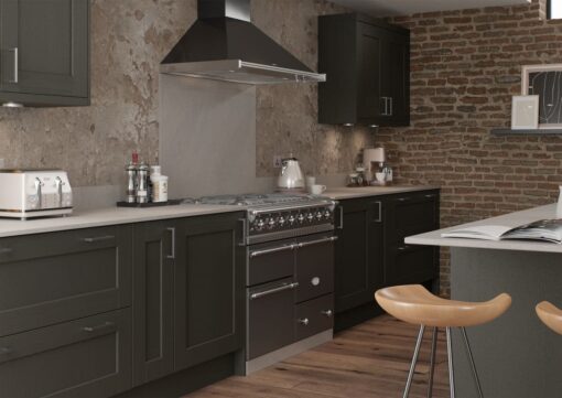 The Kemble Shaker Kitchen in Graphite, from Riley James Kitchens Gloucestershire