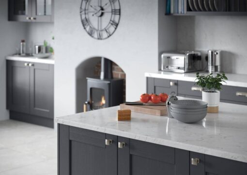 The Kemble Shaker Kitchen in Indigo, from Riley James Kitchens Gloucestershire