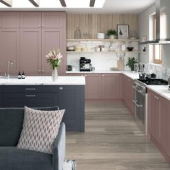 Malborough Vintage Pink and Slate Blue_Cameo 1, by Riley James Kitchens