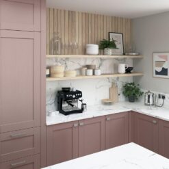 Malborough Vintage Pink and Slate Blue Cameo 4 - by Riley James Kitchens