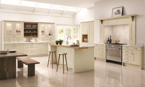 Tewkesbury shaker Kitchen - Mussel, from Riley James Kitchens Gloucestershire
