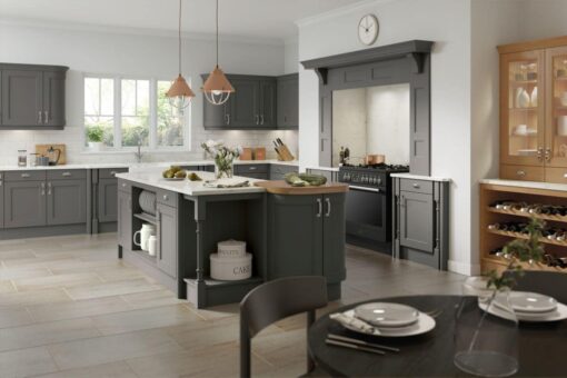The Woodchester Kitchen, Painted Onyx Grey - Riley James Kitchens, Gloucestershire