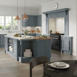 The Woodchester Kitchen, Painted Smokeblue - Riley James Kitchens, Gloucestershire