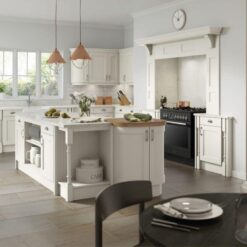 The Woodchester Kitchen, Painted White Grey - Riley James Kitchens, Gloucestershire