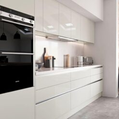 Cerney Gloss Porcelain and Graphite - by Riley James Kitchen Gloucestershire