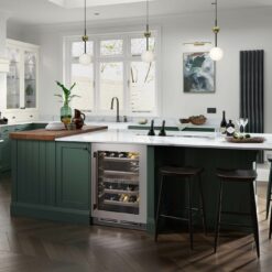 Clifden Heritage Green and Porcelain Cameo 1 - from Kitchen Stori, available at Riley James Kitchens Gloucestershire