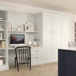 Ellesmere Shaker Kitchen, Slate Blue and Light Grey Cameo 2 - from Kitchen Stori, available at Riley James Kitchens
