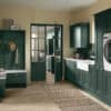 Ellesmere Shaker Kitchen, Heritage Green Cameo 2 - from Kitchen Stori, available at Riley James Kitchens
