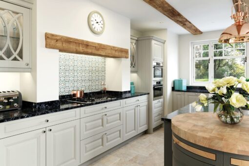 Jefferson Shaker Stone and Gun Metal Grey Cameo 1 - from Kitchen Stori, available at Riley James Kitchens Gloucestershire