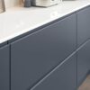 Strada Matte Slate Blue and Rezana Espresso Cameo 2 - from Kitchen Stori, available at Riley James Kitchens Stroud