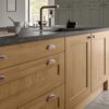 Wakefield Cardamom and Light Oak, Cameo 3 - from Kitchen Stori, available at Riley James Kitchens Stroud