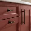 Lawrenson Shell and Antique Red, Stori Kitchens - T Bar Handle