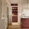 Lawrenson Shell and Antique Red, Stori Kitchens - Cameo 3