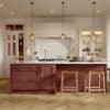 Lawrenson Shell and Antique Red, Stori Kitchens - Main Shot