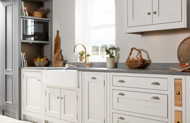Bespoke Inframe Kitchens, 1909, Quarter Round 2 - available from Riley James Kitchens Gloucestershire