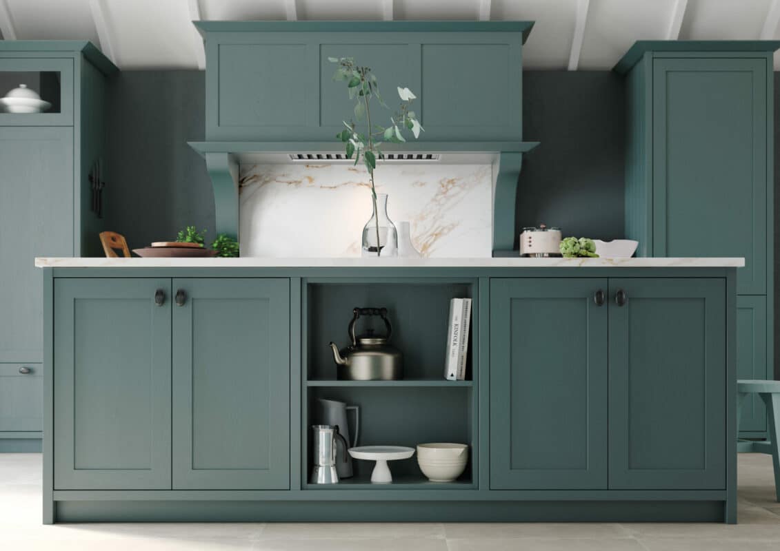 Aldana Viridian bespoke kitchen - Stori Kitchens, available at Riley James Kitchens