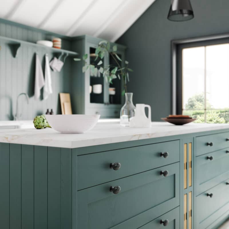 Aldana Viridian Cameo 6, a Kitchen Stori kitchen - available from Riley James Kitchens - Bespoke Kitchens Gloucestershire