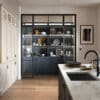 Arrington Inframe Shaker kitchen, Shell and Slate Blue Cameo 2, a Kitchen Stori kitchen available from Riley James Kitchens Stroud