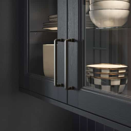 Pembridge Shaker, Indigo, by Stori Kitchens - D Handle