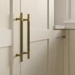 Newcombe Taupe Grey_Bar-Handle_Knob - available from Riley James Kitchens