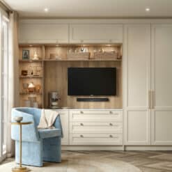 Pembridge Bedroom Taupe Grey_Cameo 2, by Stori Bedrooms - available from Riley James Bedrooms